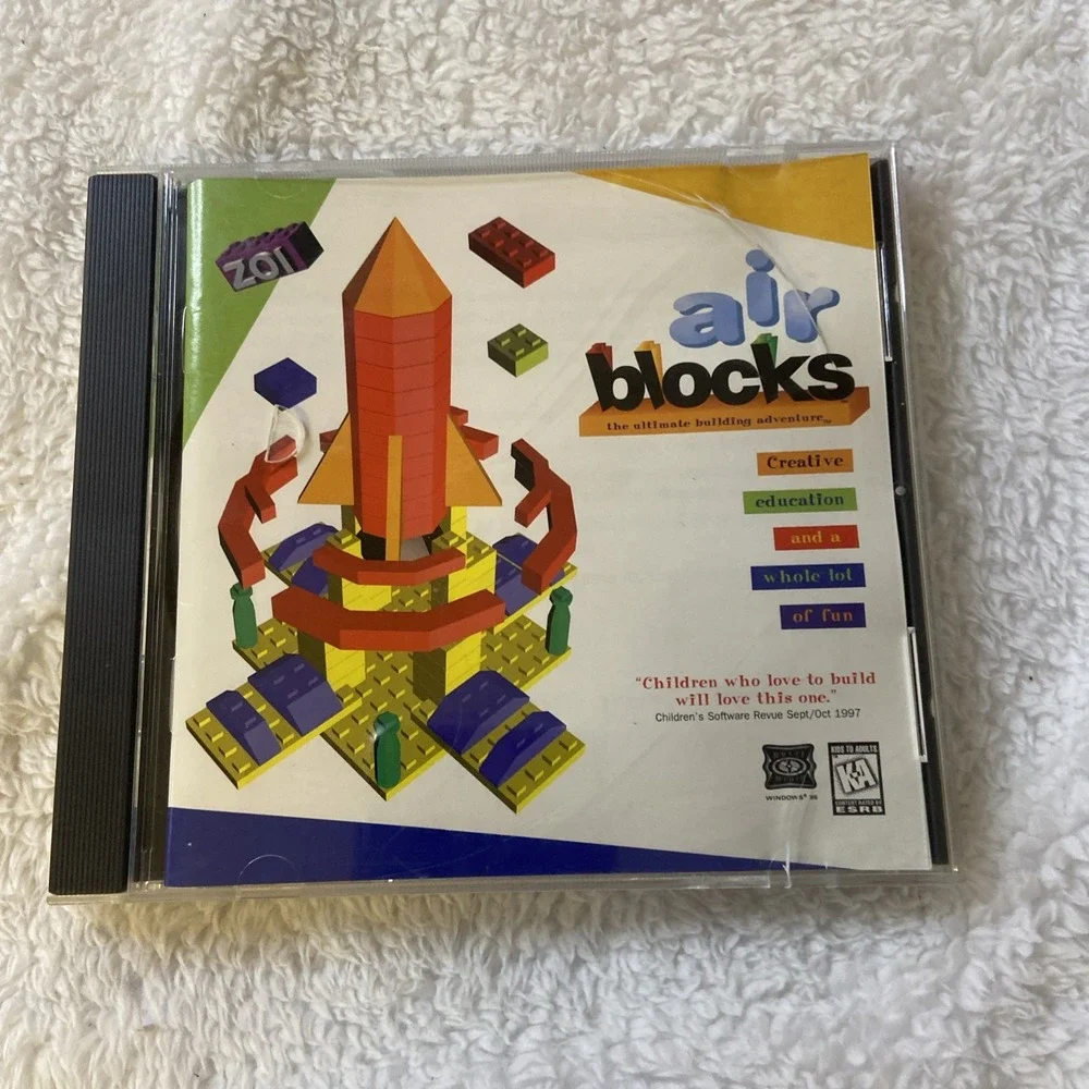 Air Blocks PC CD ROM Game The Ultimate Building Adventure‎ 1997-1997 Vtg